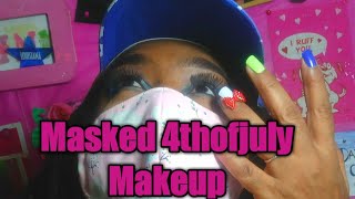 Masked 4thofjuly makeup
