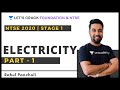 Electricity Part - 1 | Physics | NTSE 2020 | NTSE Stage 1 | Rahul Pancholi