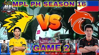 KELRA GETTING EMOTIONAL WATCHING BENNYQT'S ATTITUDE! ONIC PH VS TNC PRO TEAM GAME 2 MPL PH S16