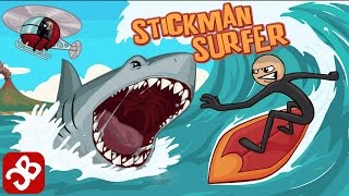 Stickman Surfer (By Turbo Chilli) - iOS/Android - Gameplay Video screenshot 5