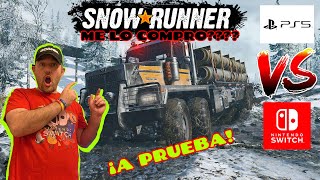 SNOWRUNNER SWITCH VERSUS PS5 ESPAÑOL 🚛 GUIA BASICA 100 % FACIL ME LO COMPRO ? O PASO REVIEW SINCERA