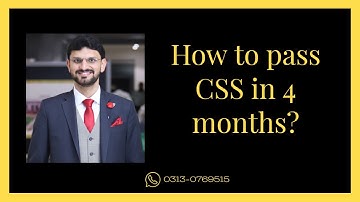 How to pass CSS Exam in 4 Months? - Tips and Tricks