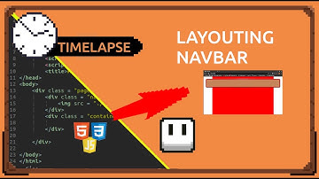 Coding Timelapse | Aseprite to Web | Navigation Bar using CSS, JS, and HTML