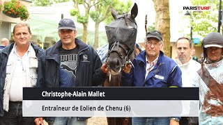Christophe Alain Mallet, entraîneur de Eolien de Chenu (02/02 à Paris-Vincennes)