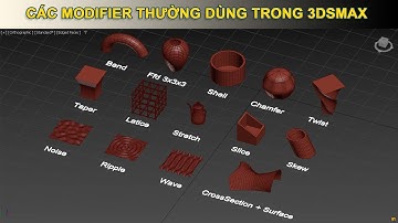CÁC LỆNH MODIFIER THƯỜNG DÙNG TRONG 3DSMAX