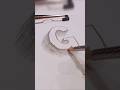 Creative Letter G Art 🔤 | Easy Pencil Sketch #art #sketch #drawing #shorts #viral #trending