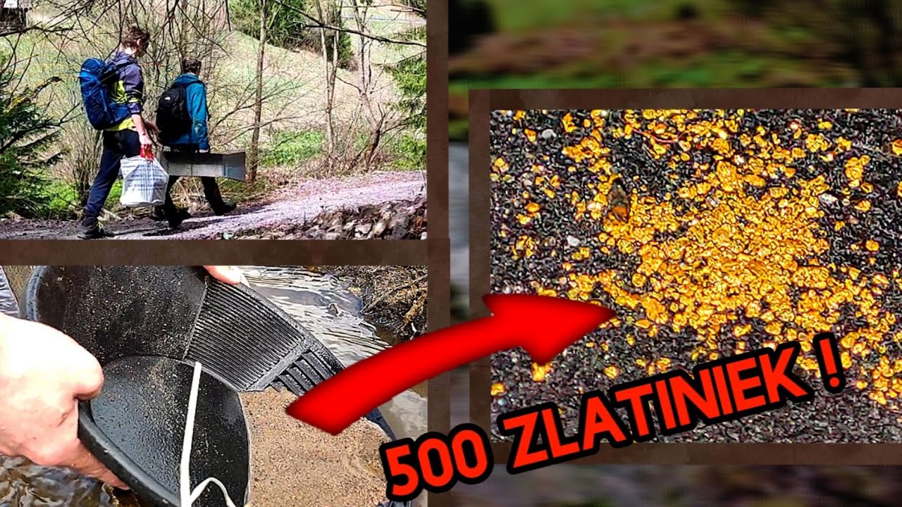 Ako nájsť ZLATO v potoku?  Ryžovanie zlata vo Vyšnej Boci.