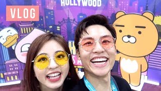 Kcon La Day 2 Vlog K-Pop Dance Off, Twice, Momoland, Wanna One Ellen And Brian