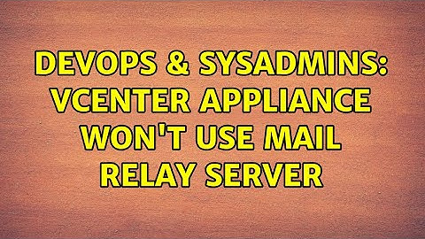 DevOps & SysAdmins: vCenter appliance won