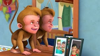 This hindi rhymes for children is about a monkey which enters into the
house and playing mischief by wearing grandpa’s glasses wig. kids
song i...
