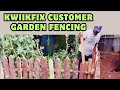 How i fenced kwiikfix customers garden