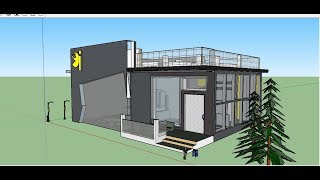 Tutorial Sketchup - Desain Cafe Minimalis screenshot 1