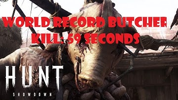 Hunt: Showdown World Record Speed Run 59 Second Solo Butcher Kill!