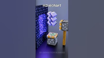 Minecraft Vs Real Life in the Nether 🔥🔥🔥#blender3d #3dart #3danimation #minecraft