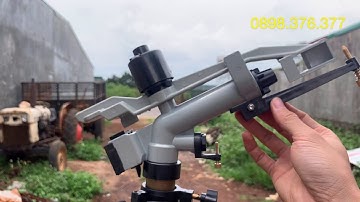 Hướng dẫn chỉnh góc quay và điều chỉnh bán kính tưới cho béc súng phun mưa cánh đập