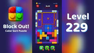 Block Out Level 229 Walkthrough 🧩 | All Levels Solution | Mini Boss