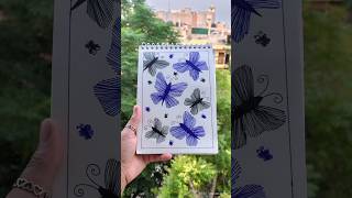 easy double art 🦋 butterfly #art #drawing #inspried #relaxing #butterfly #doubleart#sketch #shorts