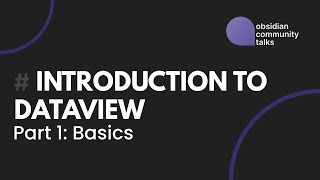 An Introduction to Dataview  Part 1