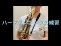 ハーフタンギングの練習　#サックス#saxophone 