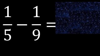 1519  Subtraction Of Heterogeneous Fractions 15 Minus 19