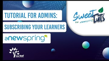 aNewSpring Tutorial: How To Subscribe Your New learners