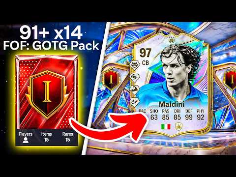 MY FIRST 97 ICON PACKED! 🔥 MY RANK 1 GOTG CHAMPS REWARDS - FC 26 Ultimate Team