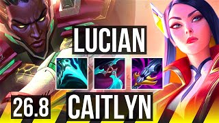 LUCIAN &amp; Yuumi vs CAITLYN &amp; Brand (ADC) | 54K damage | NA Challenger | 26.8