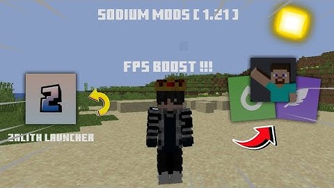 SODIUM MODS [ 1.21 ] | BOOST FPS 100++ | Pojav/Zalith | SURVIVAL