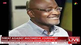 Threat against multimedia journalist; GJA demands security for journalist