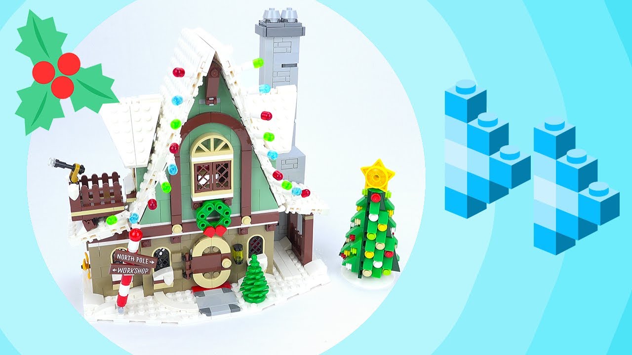 Building my Lego Winter Village Part 8 - Elf Club House [Fast Forward] [10275]