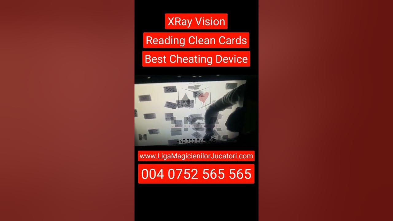 Xray poker cheat device to read any type of clean playing cards with x