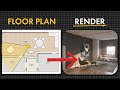 Insane Realistic AI Image Generator from Floor Plan - Synaps.app