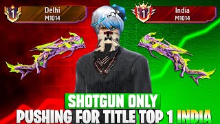 Pushing Top 1 In Shotgun M1014 | Free Fire Solo Rank Pushing With Tips And Tricks | Ep-4