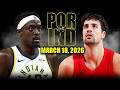 Indiana Pacers vs Portland Trail Blazers Full Game Highlights – March 18, 2026 | NBA Season