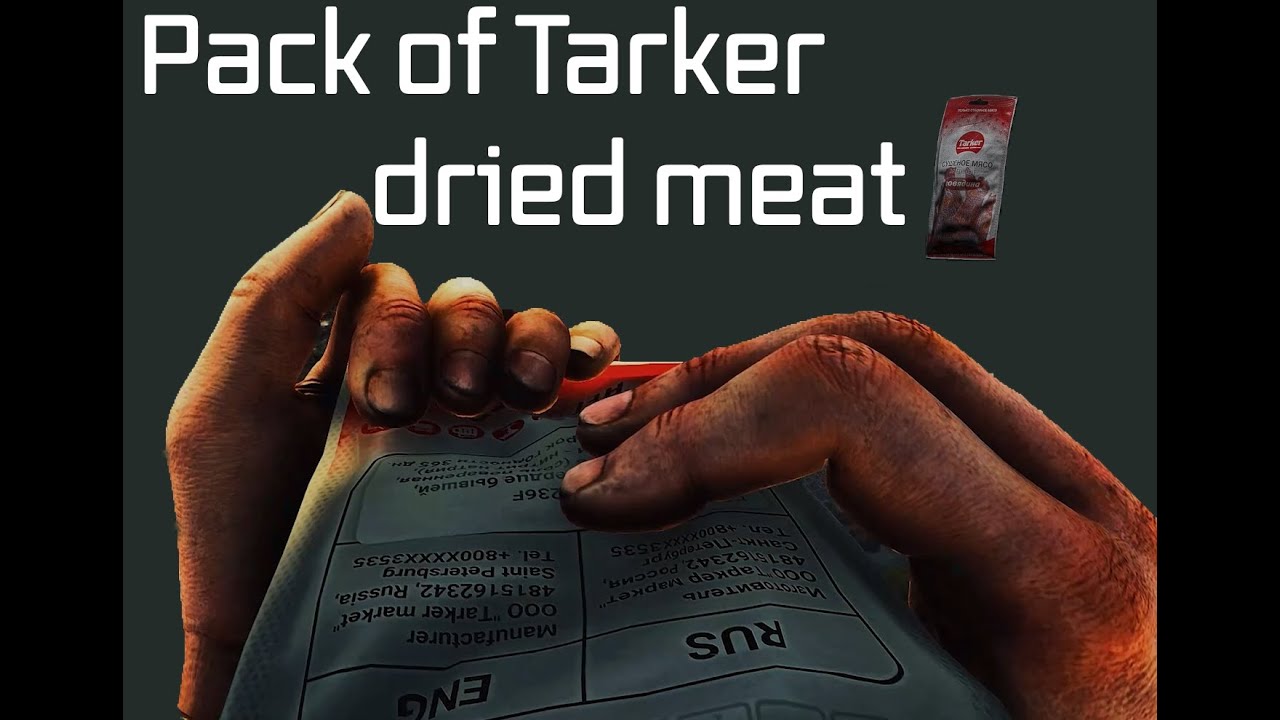 NEW provision item "Pack of Tarker dried meat" Escape from Tarkov 