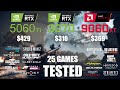 RTX 5060Ti 16GB vs RTX 3070 8GB vs RX 9060XT 16GB | R9 - 7950X3D | 1080p - 25 Games Tested