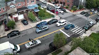 Van Driver doesn't pay attention and rear ends another driver during red light in Brooklyn NYC