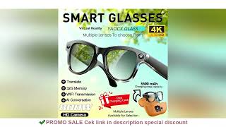 2026 New Smart Glasses with Camera Video Recording AI Photo Recognition Bluetooth Call Voice Transla