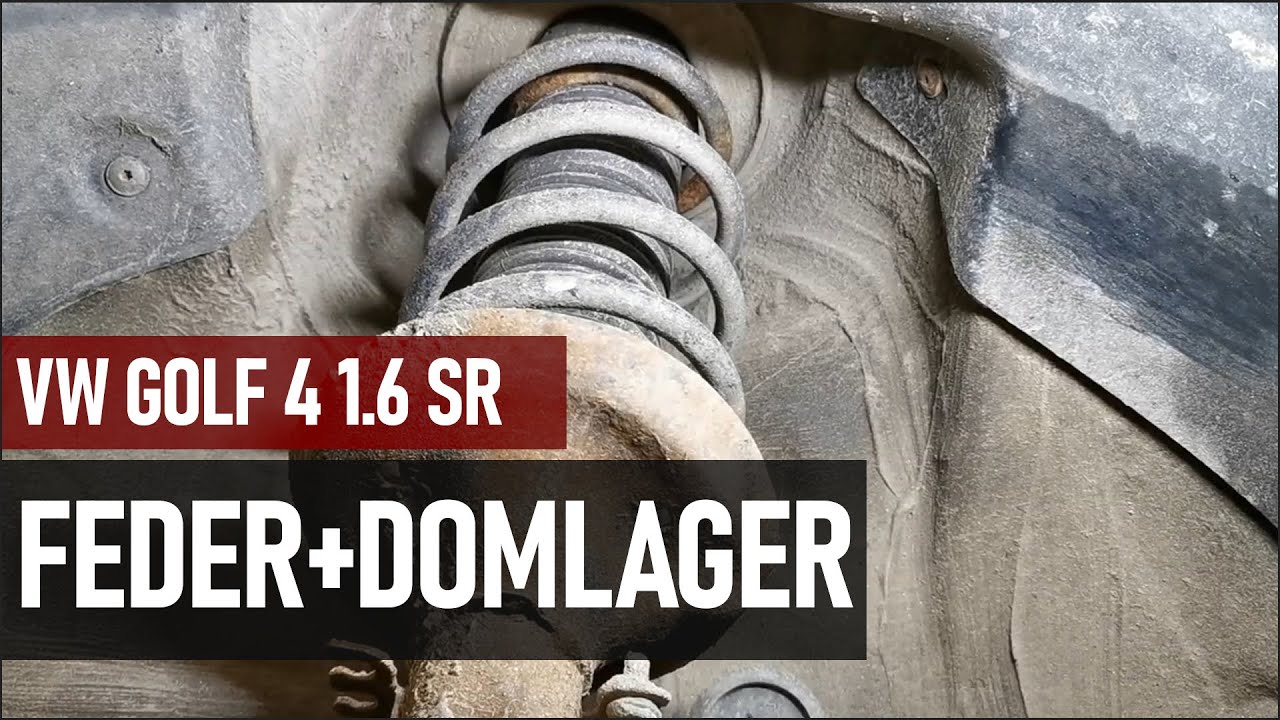 VW Golf 4 1.6 16V | Neue Domlager + Feder #cars #tutorial #diy