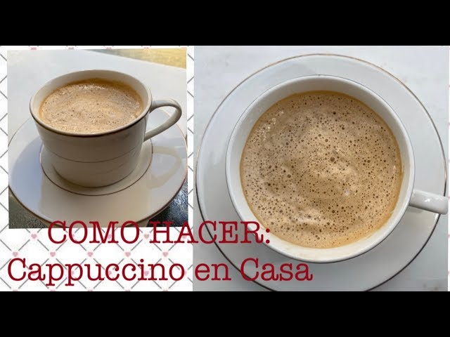 Como hacer capuchino en casa