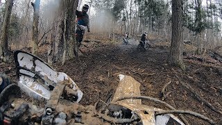 Racing a stock YZ250F in a Harescramble  NYOA Round 1