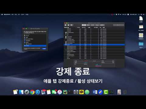 MacOS 1분 꿀팁! 앱이 멈추셨다구요? 강제종료하세요!