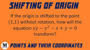 8 | Points And Their Co-ordinates | Shifting of Origin - Worked Out Problem