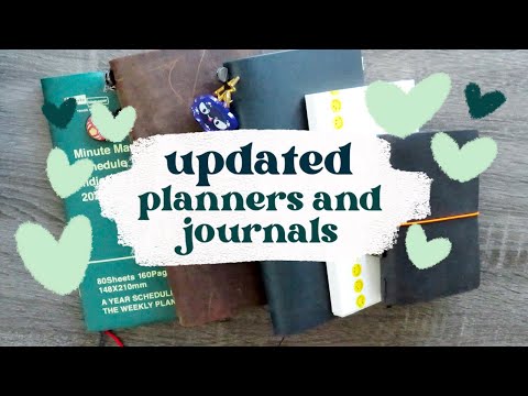 2022 planners & journals ✨ Q1 update: minute manager, traveler's notebook & md notebook!