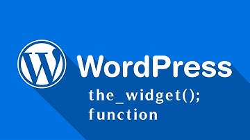WordPress Tutorial - WordPress The_Widget Function With King Composer Addon