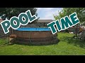 WE GOT A POOL !!!!!  Summer Waves 18 × 48