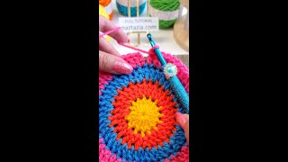 Crochet Circle Tip for a Perfect Finish #shorts