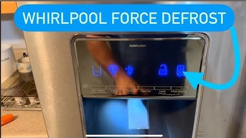 HOW TO FORCE DEFROST A WHIRLPOOL REFRIGERATOR! Easy!