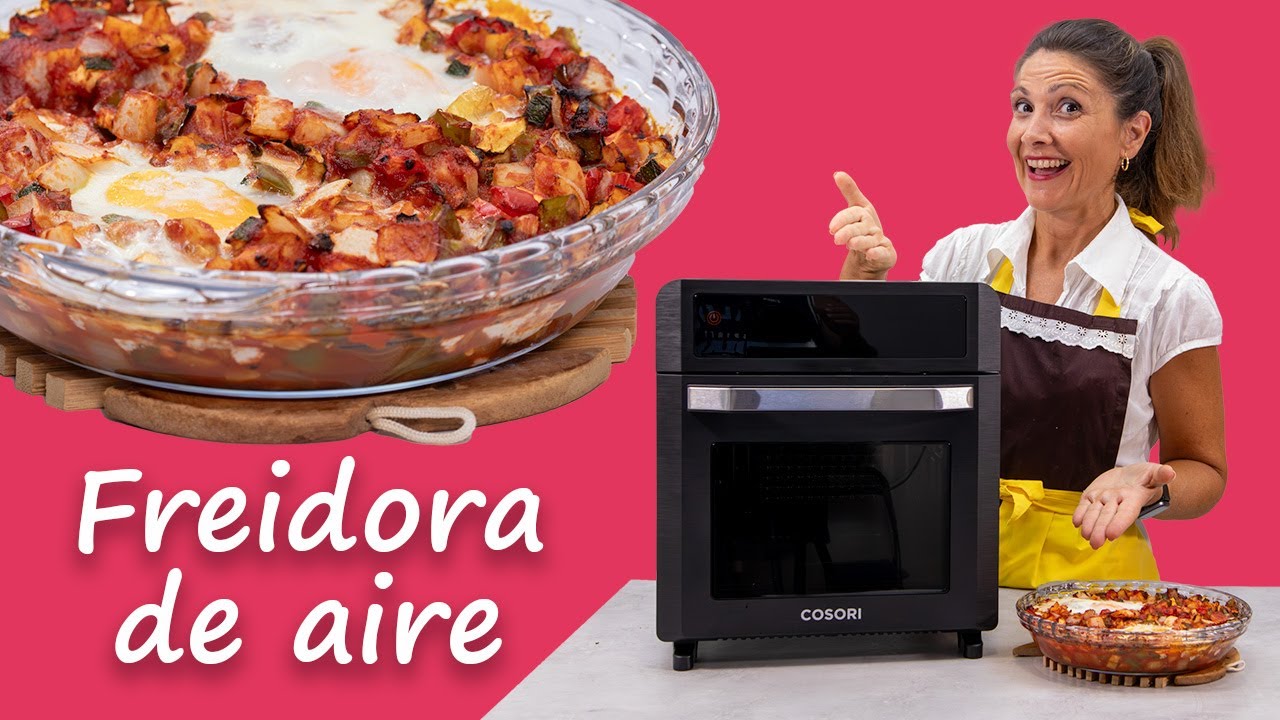 🔥 ¡Prepara un PISTO RÁPIDO y SABROSO en #freidoradeaire @Cosori! 🧅🥔🍅