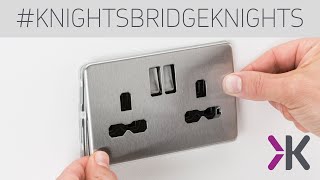 Knightsbridge Knights: Screwless switches & sockets